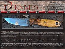 Tablet Screenshot of dtknives.com